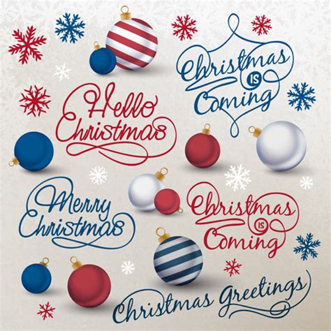 Creative christmas calligraphy design vector set Vectors graphic art designs in editable .ai ...