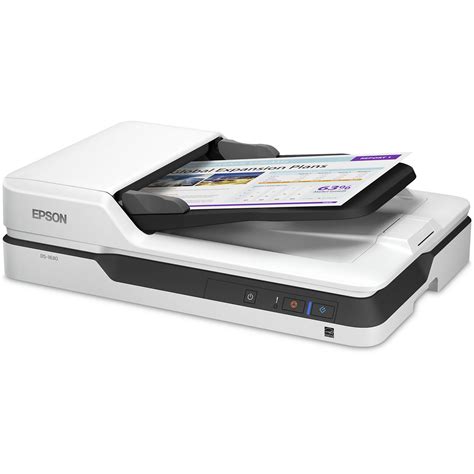 Epson DS-1630 Flatbed Color Document Scanner B11B239201 B&H