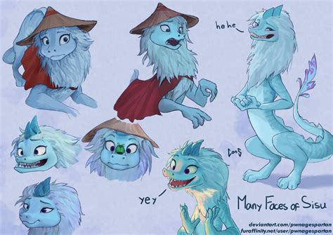 [Doodle] Many Faces of Sisu by PwnageSpartan | Furry art, Dragon art, Disney art