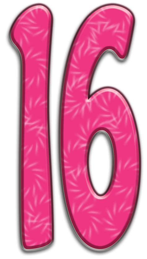 Number 16 - Cardboard Cutouts | Décoration anniversaire, Carton, Figurine