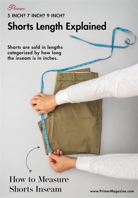 how to measure inseam shorts