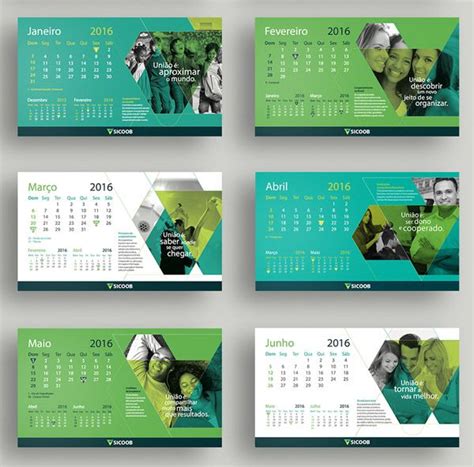 25 Best New Year 2016 Wall & Desk Calendar Designs For Inspiration | Desk calendar design ...