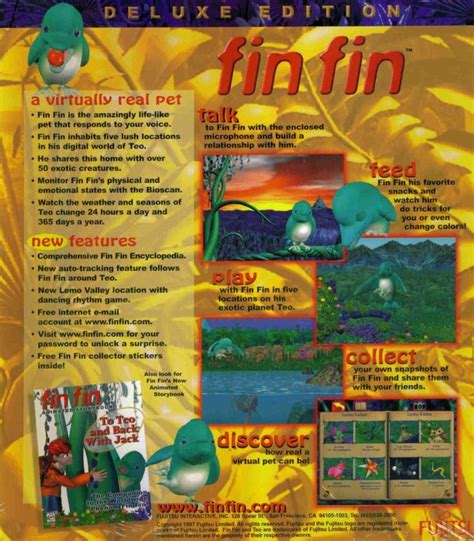 Fin Fin Deluxe PC CD bird, dolphin mix virtual pet game | eBay