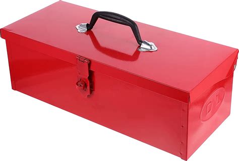 DOITOOL Small Metal Tool Box Portable Tool Box Organizer, Hip Roof ...