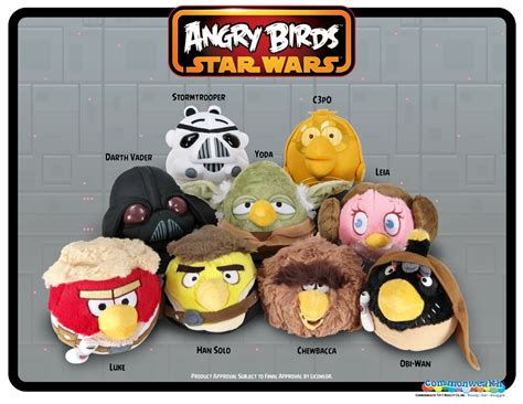 Original set of Star Wars Angry Birds plush toys - set of 9 | eBay