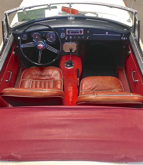 Original interior trim on a Mk 1 MGB - A DETAIL ENTHUSIAST