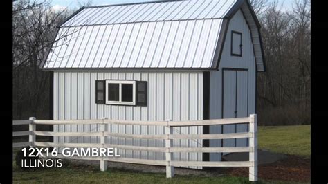 12x16 Gambrel Shed Plans From iCreatablesTV - YouTube