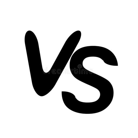 VS Versus Letters Vector Logo Isolated on White Background. VS Versus ...