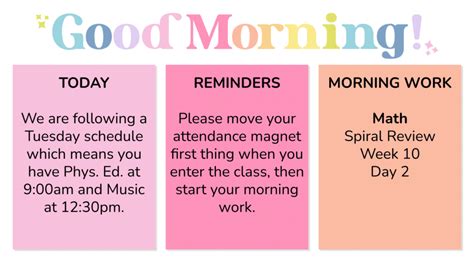 Try Morning Slides for a Calm Morning Classroom Routine