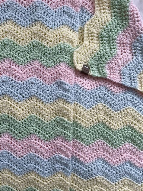 Crochet Baby Blanket Pastel Baby Blanket Baby Shower Gift - Etsy