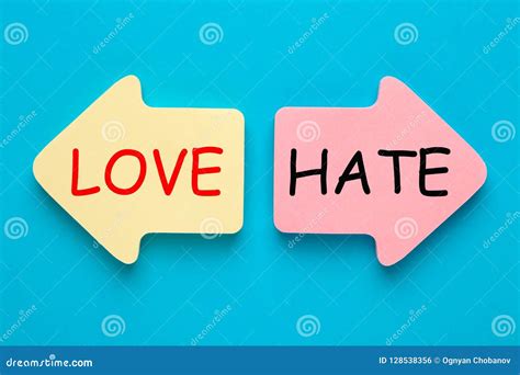 Love versus Hate stock photo. Image of change, passion - 128538356