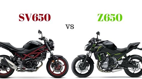 Suzuki SV650 vs Kawasaki Z650 - YouTube