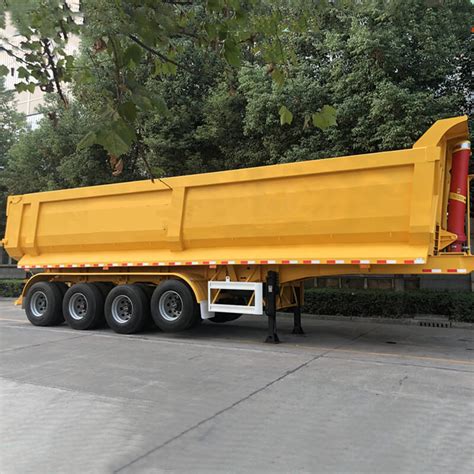 4 Axle 60T CIMC Semi Dump Tipper Tractor Trailer Price for Sale