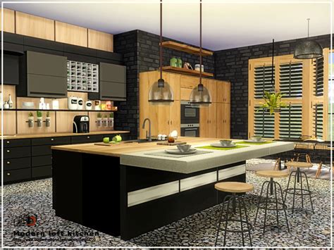 The Sims Resource - Modern loft kitchen