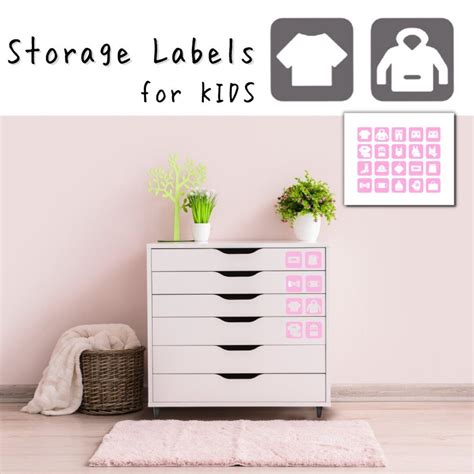 Kids Storage Labels B Digital Cut File SVG PDF - Etsy