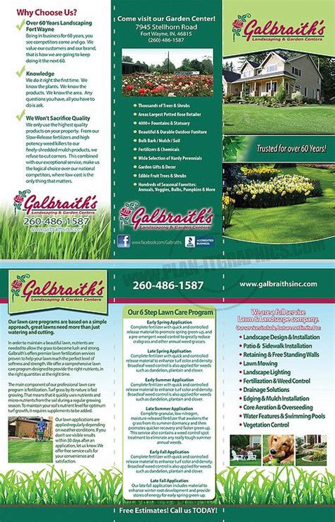 Lawn & Landscape Brochures | Lawn and landscape, Brochure, Landscape