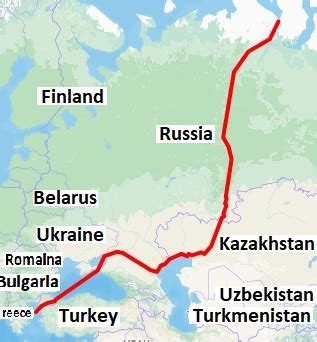 Where is The border between Europe and Asia on the map? Exact location of The border between ...