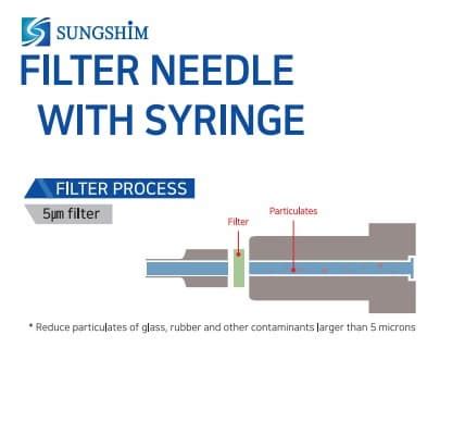 filter needle, filter syringe, filter needle with syringe | tradekorea