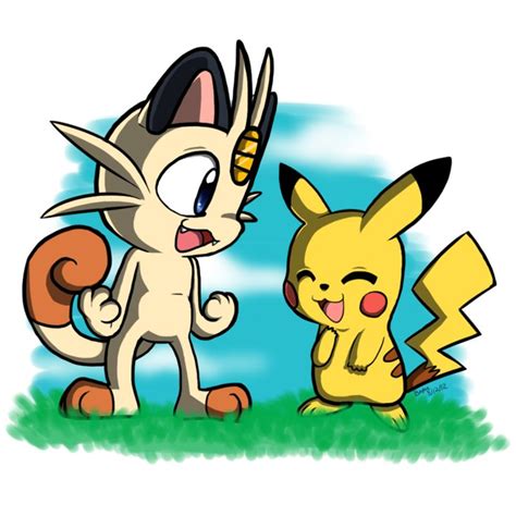 8 besten Meowth and Pikachu Bilder auf Pinterest | Pikachu, Fan art und Digimon