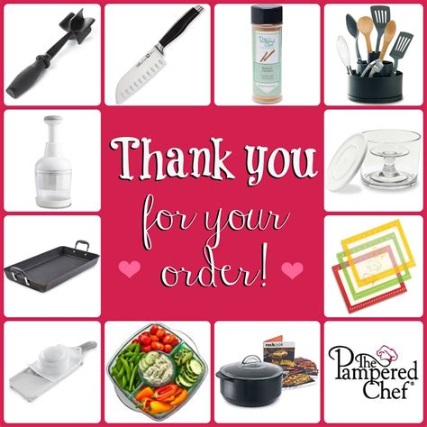 Pampered Chef Thank You created by Chrystine Holcomb #pinyourlove #picmonkey | Pampered chef ...