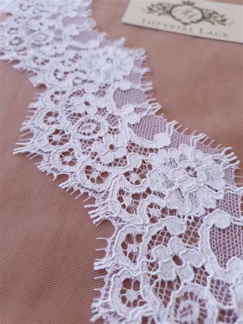 Buy Lace trim and lace material online. White Guipure Lace Trim French Lace for sale. Lace by ...