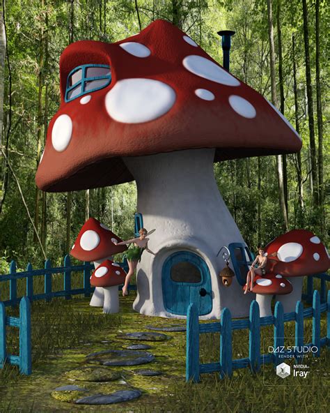 Mushroom House | Daz 3D