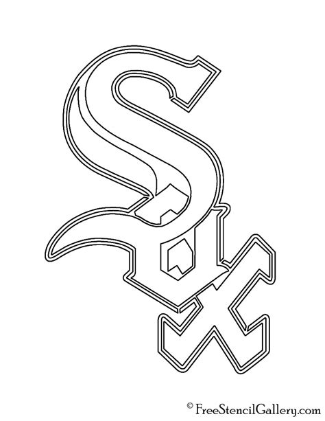 MLB - Chicago White Sox Logo Stencil | Free Stencil Gallery