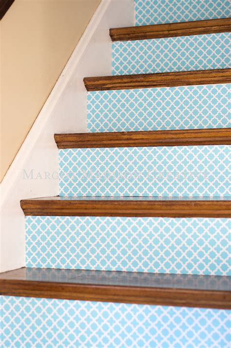 MargotMadison: How to wallpaper your stairs in an hour!