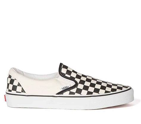 VANS CLASSIC SLIP ONS - BLACK WHITE CHECKERBOARD - Footwear-Shoes ...