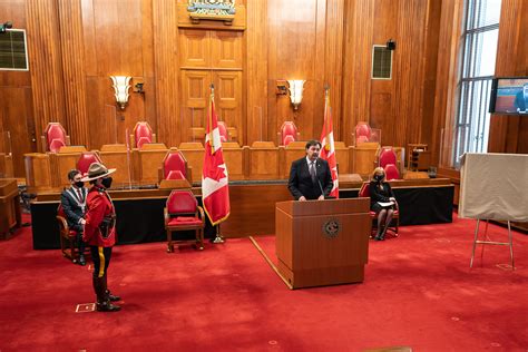 Unveiling of New Heraldic Emblems for the Supreme Court of Canada | The Governor General of Canada