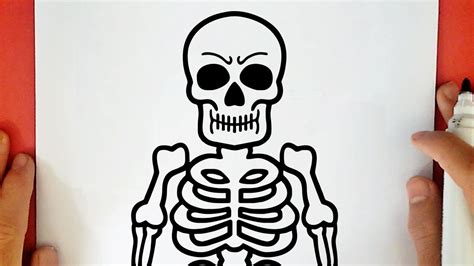 HOW TO DRAW A SKELETON - YouTube