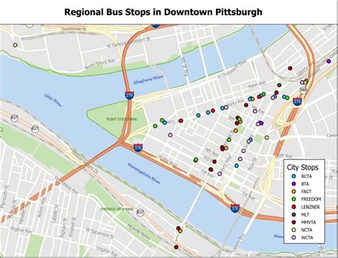 Downtown Pittsburgh Parking Garages Map | Dandk Organizer