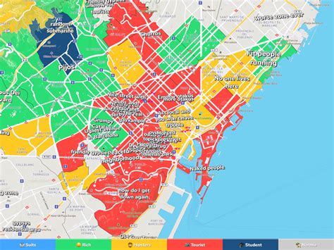 Barcelona Zone Map