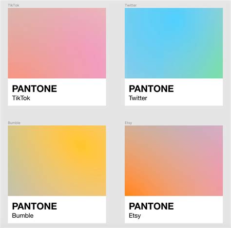 56 Pantone Gradient Ios16 Icons Pack 1 - Etsy