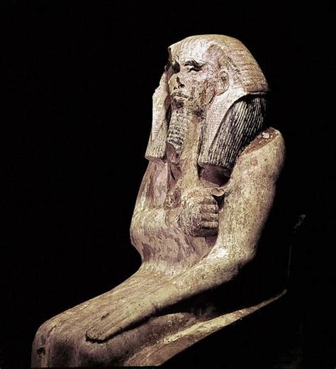 Limestone statue of King Djoser (Third Dynasty), builder of Egypt’s ...