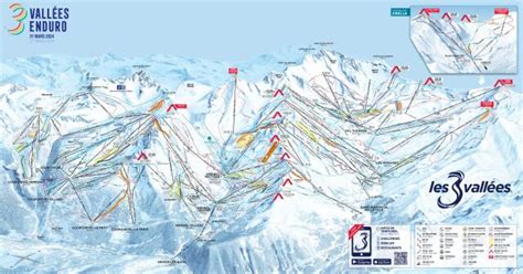 Brides les Bains Piste Map | Plan of ski slopes and lifts | OnTheSnow