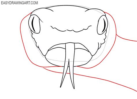 How to Draw a Snake Face - Easy Drawing Art