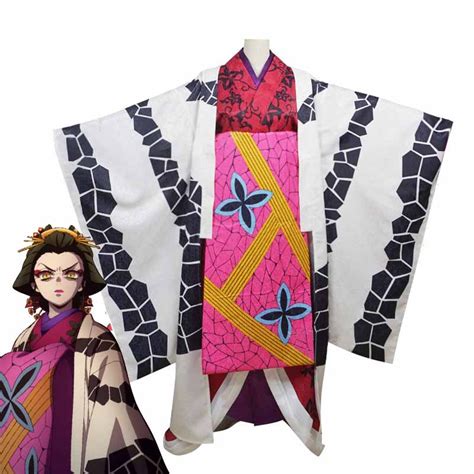 Demon Slayer Daki Cosplay Kimono Traje Juuni Kitsuki Sexta Mujer Anime ...