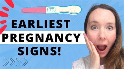 EARLY SIGNS OF PREGNANCY BEFORE MISSED PERIOD - YouTube