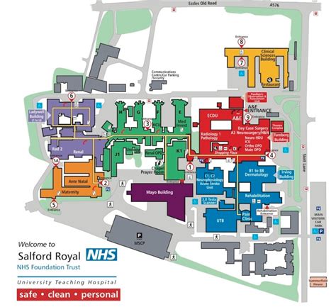 Wonford Hospital Ward Map