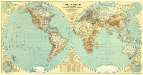 World Wall Map 1935 by National Geographic | Shop Mapworld