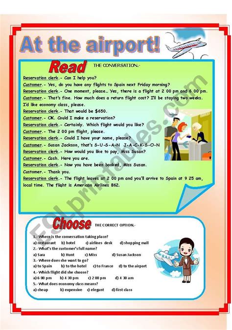 At the airport! - ESL worksheet by supergirls | Teaching english, Vocabulary worksheets, Learn ...