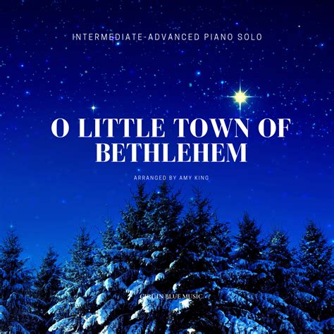 O Little Town of Bethlehem Intermediate Piano Sheet Music - Girl in Blue Music