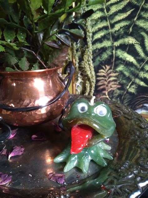 Vintage Wax Frog Candle / Frog Witches Familiar / Toad Totem / Witchy Decor - Etsy