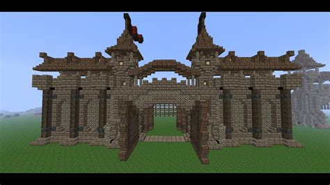 Minecraft Medieval Wall- Tutorial -How to Build a Wall- Part 3 (Wall Details) - YouTube