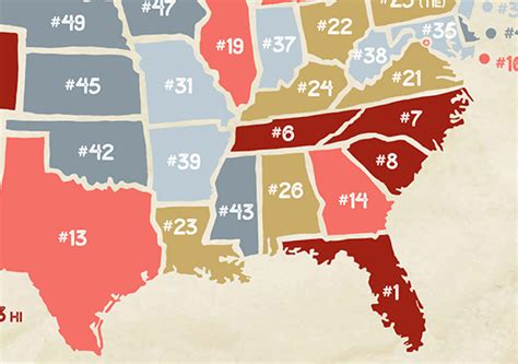 Survey Finds America's Most And Least Favorite States To Visit On Vacation