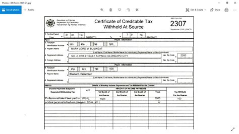 How To Compute Withholding Tax 2307 With Vat - Printable Online