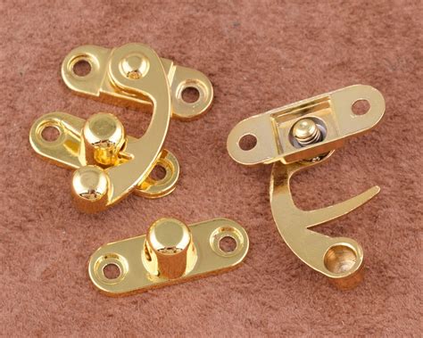 Gold Jewelry Box Hasp Latch Lock Solid Metal Hasp Lock Catch - Etsy Australia