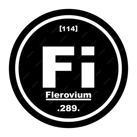 Premium Vector | Flerovium symbol chemical element of the periodic table vector illustration