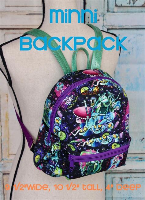 Minni Mini Backpack PDF SEWING Pattern - Etsy Canada | Backpack pattern ...